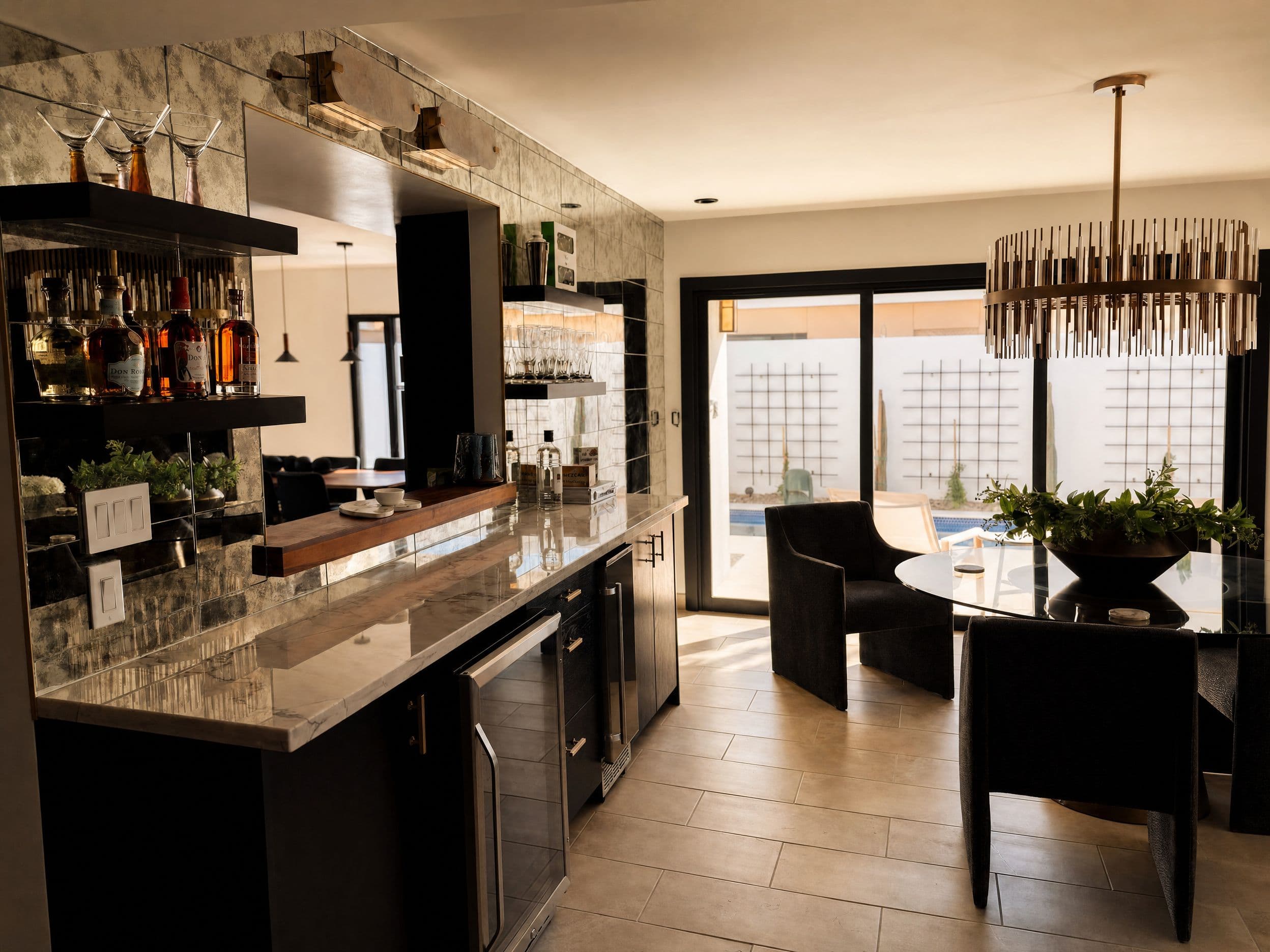 Interior by Palm and Mountain — Echo Canyon