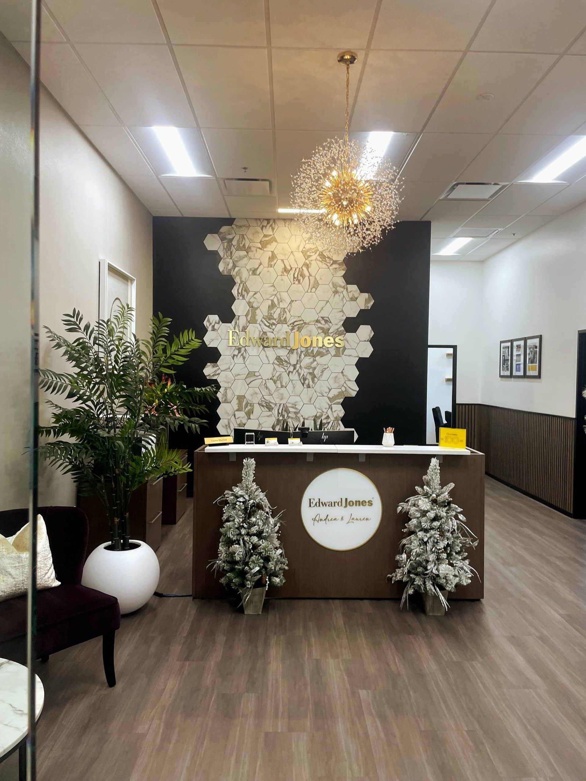 Edward Jones — Chandler — Commercial interior design by Palm and Mountain